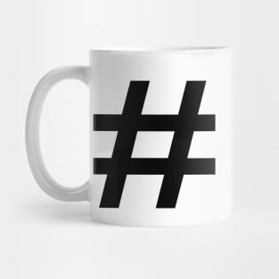 Hashtag red heart Mug